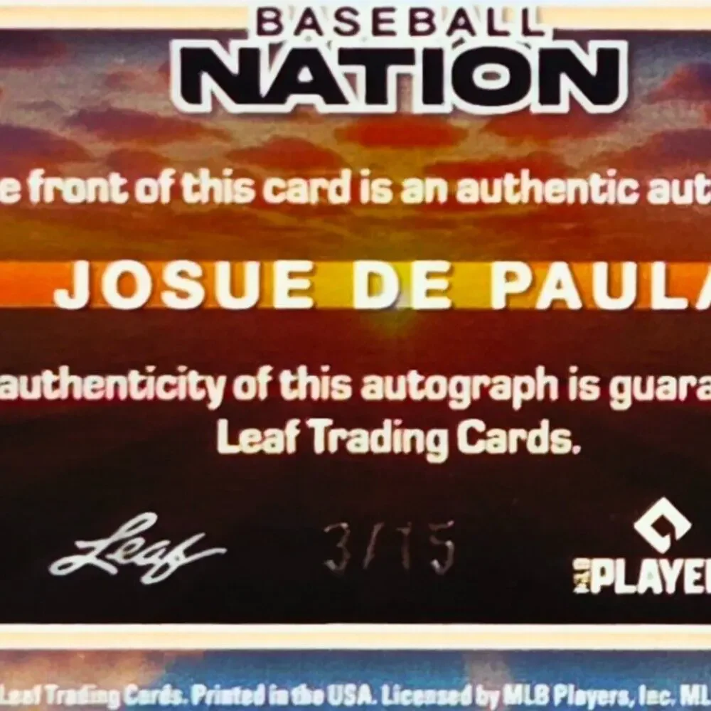 2025 Josue De Paula 3/15 Auto A New Dawn Ray Wave Dodgers Top Prospect Rare - Picture 2 of 3